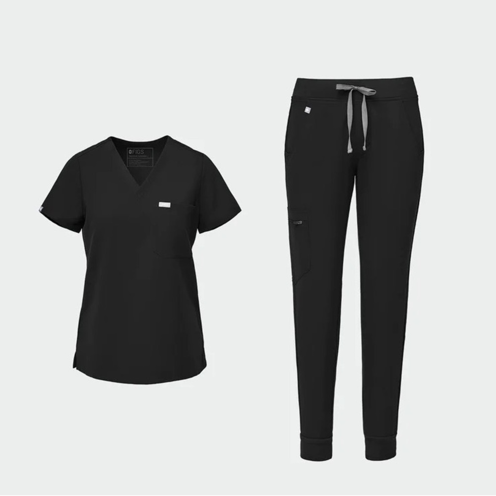Figs black scrub set (XS/P)